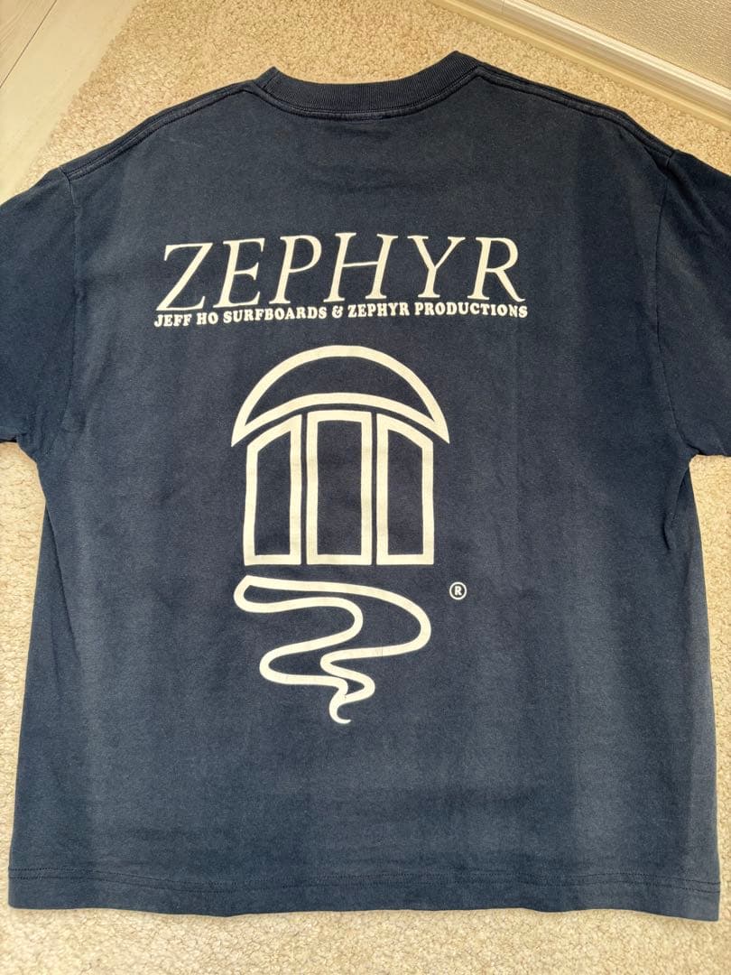 ZEPHYR Tシャツ Lサイズ ネイビー スケーター