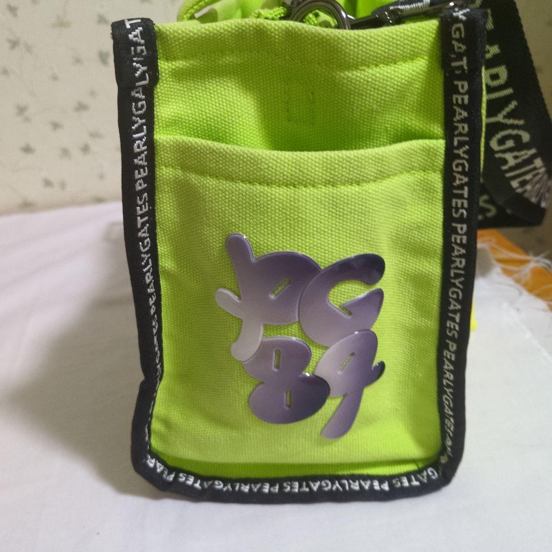 PEARLY GATES 　35th帆布カートバック ライトグリーン