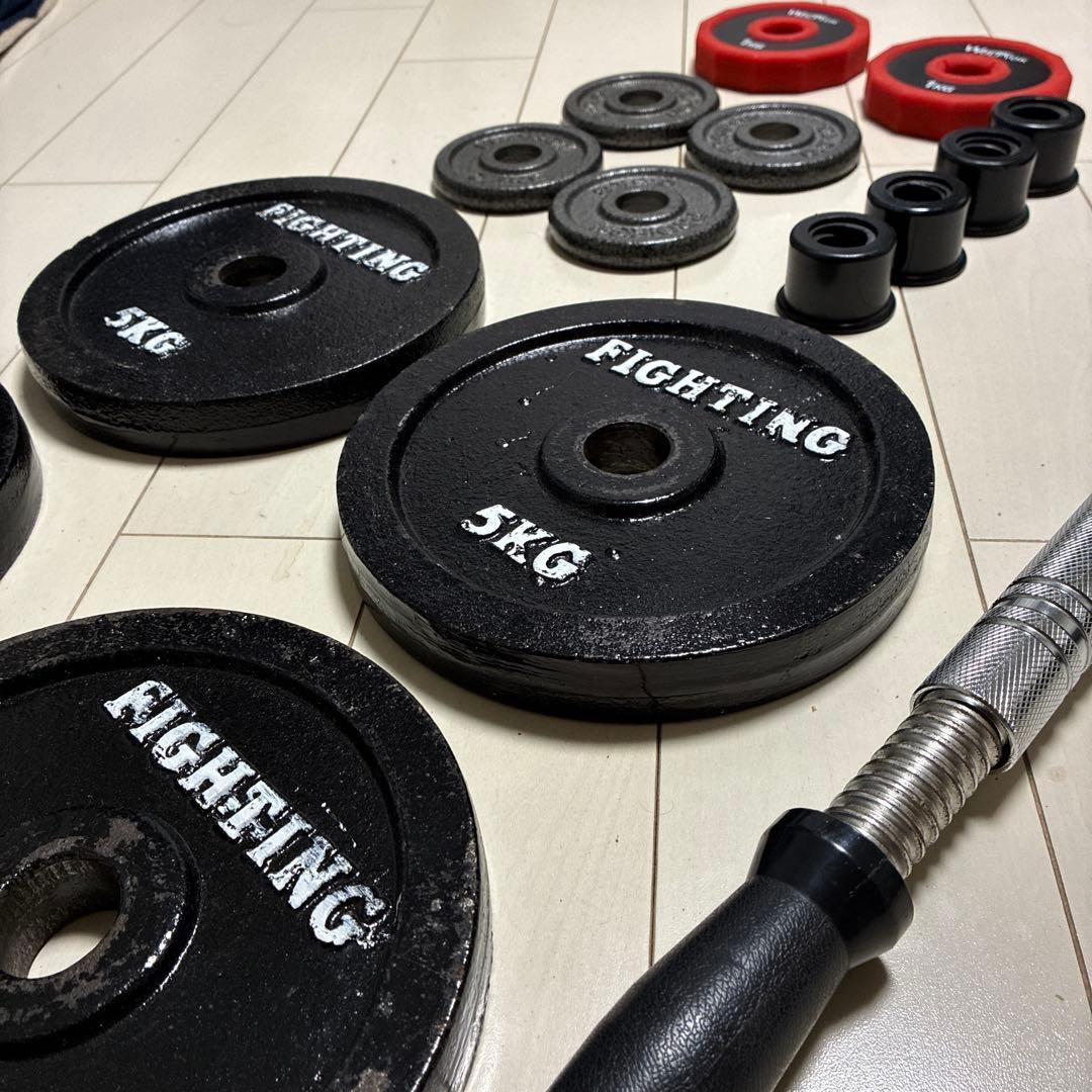 Fighting 、wolfyok可動式バーベルセット 24kg 送料込