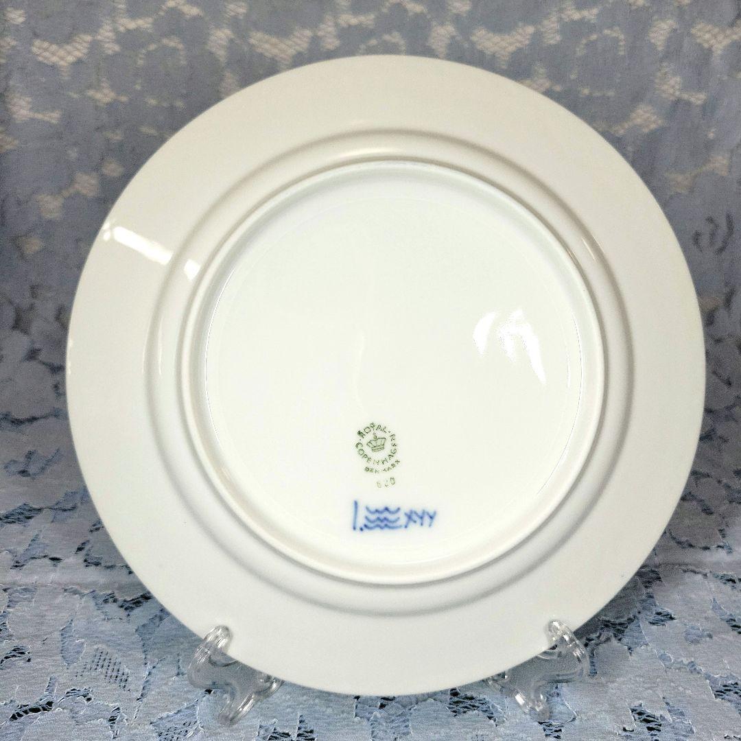 未使用、ロイヤルコペンハーゲン　ブルーハーフレース、1級品、19cm枚です。