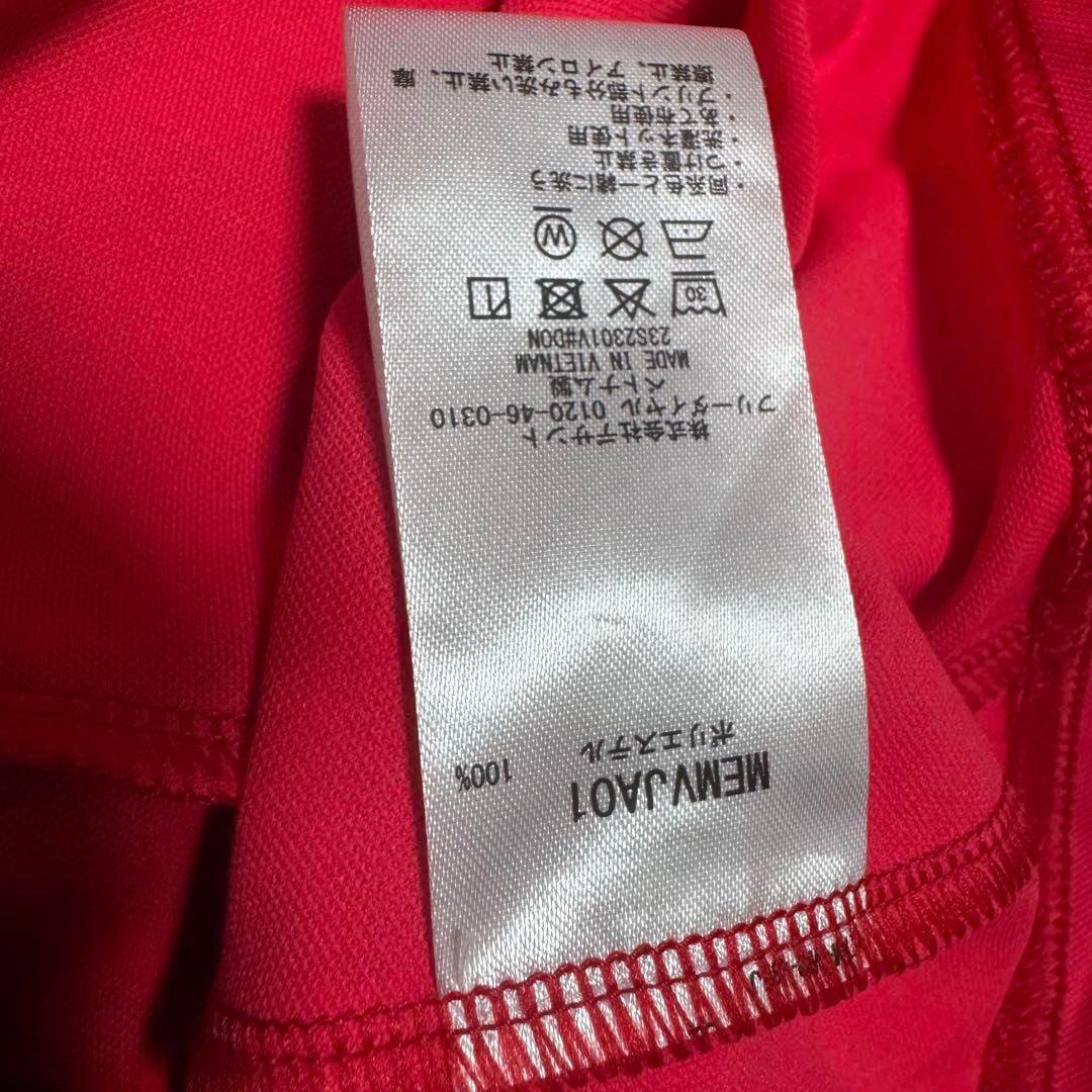 Munsingwear マンシングウェア モックネック シャツ ピンクレッド