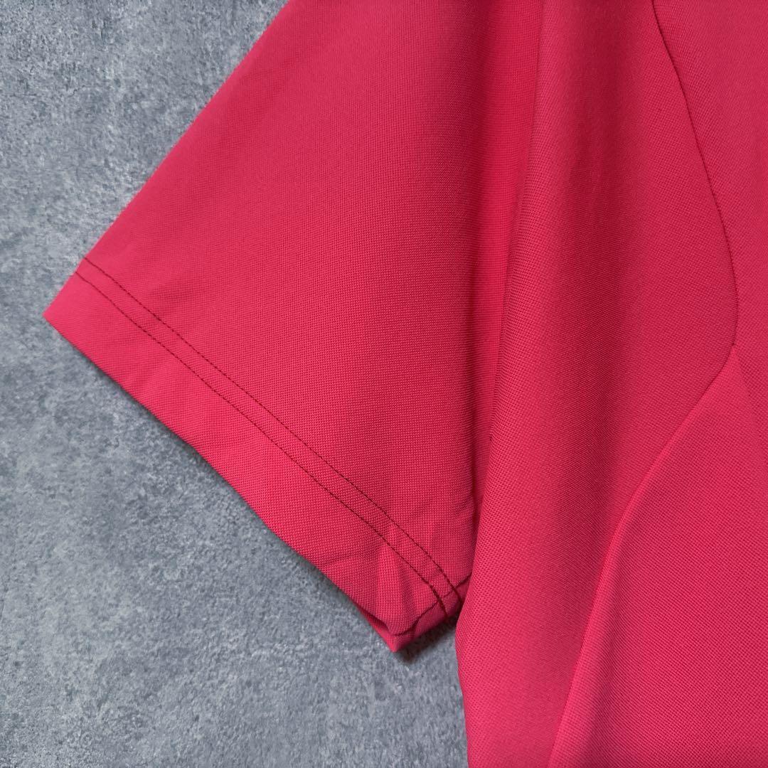 Munsingwear マンシングウェア モックネック シャツ ピンクレッド