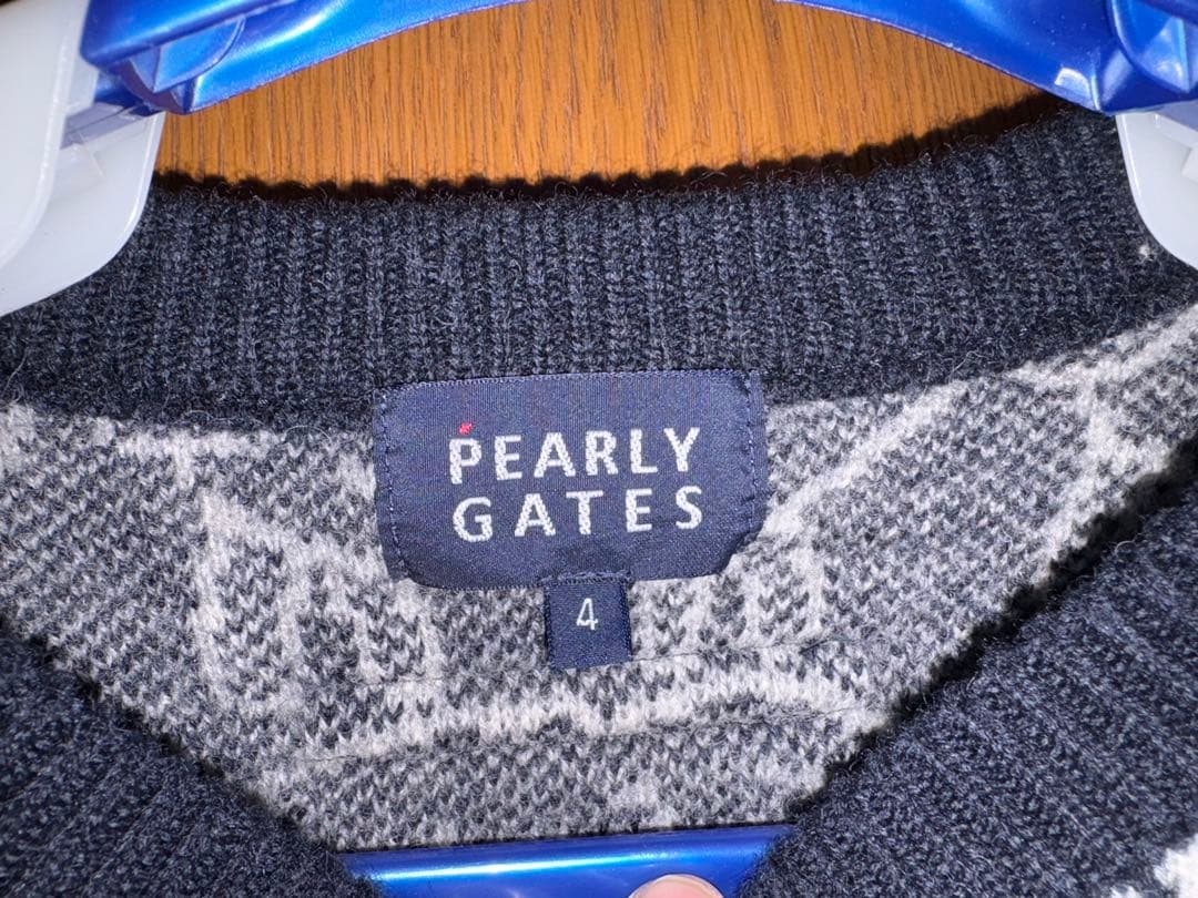 パーリーゲイツ　羊　狼　総柄　サイズ4 ウール100%