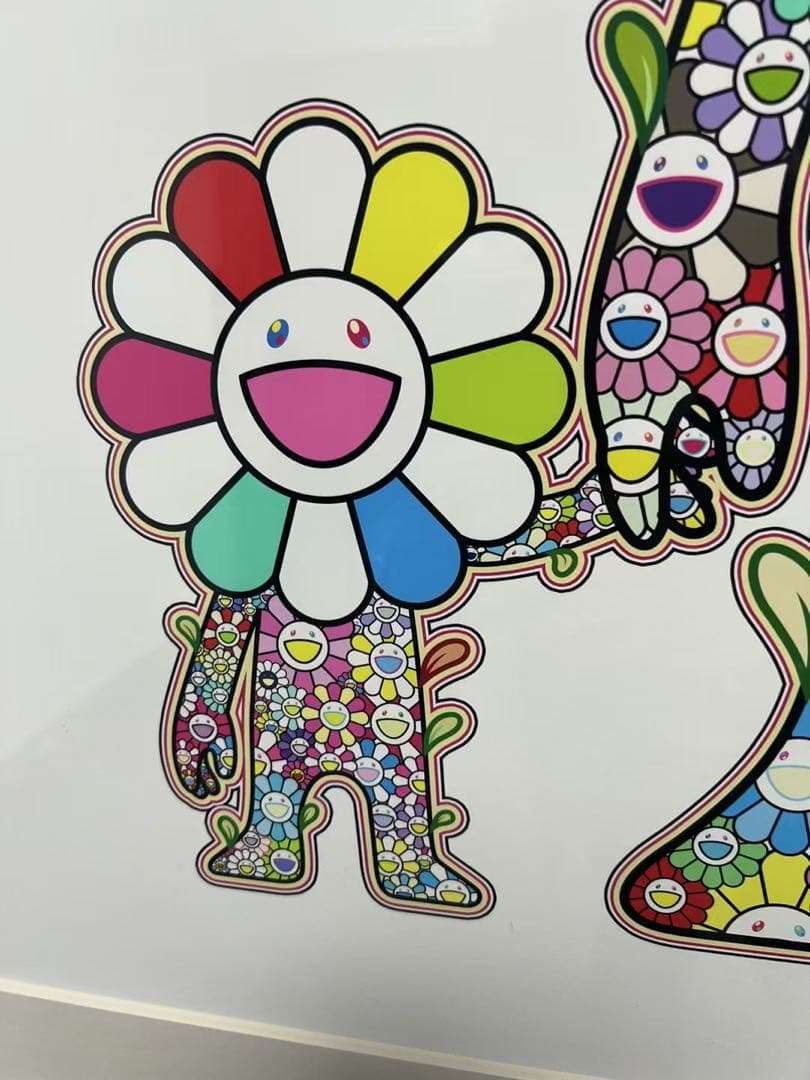 村上隆 版画　お花の親子 ED100 シルクスクリーン