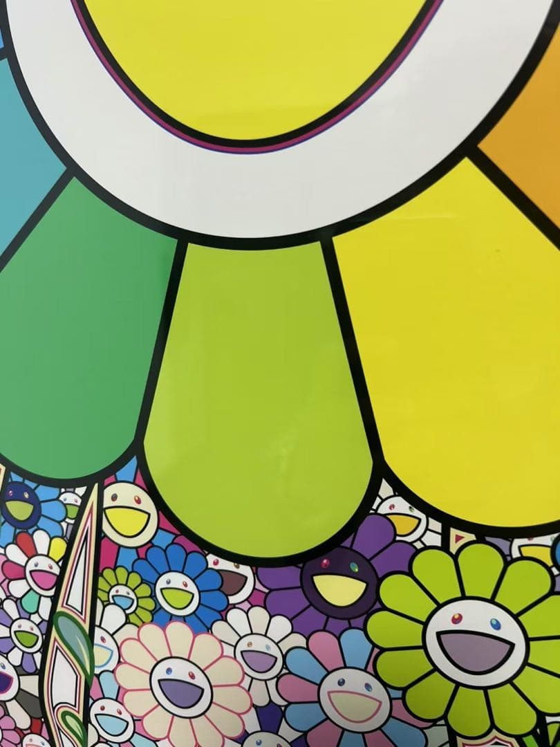 村上隆 版画　お花の親子 ED100 シルクスクリーン