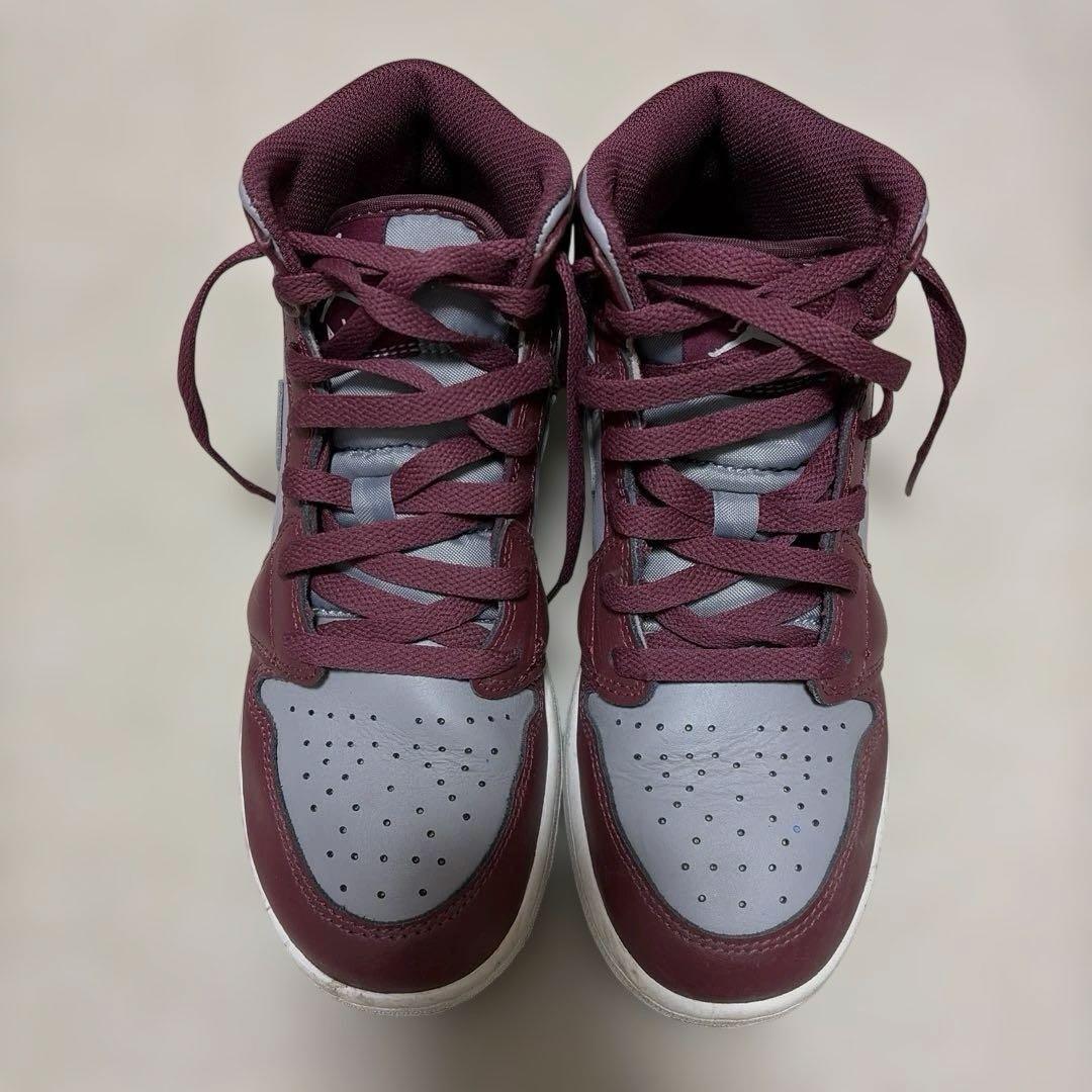 Nike Air Jordan 1 バーガンディ/グレー ハイカット