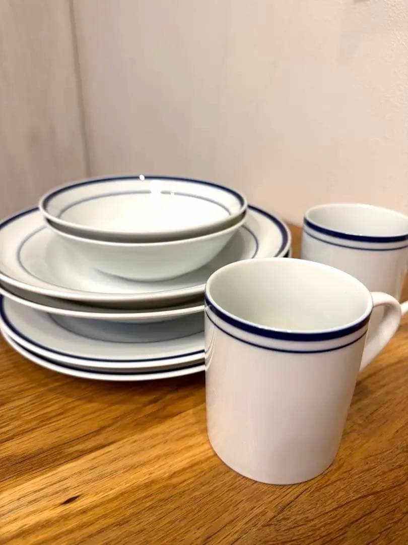 栗原はるみブルーライン 食器ペア8セット