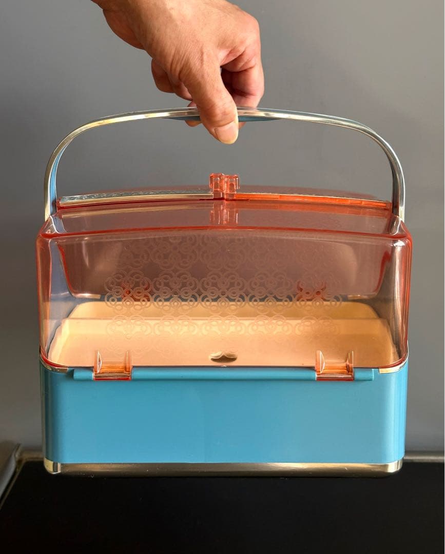 レトロポップ　ソーイングボックス　裁縫箱　コスメボックス　POLA ヴィンテージ