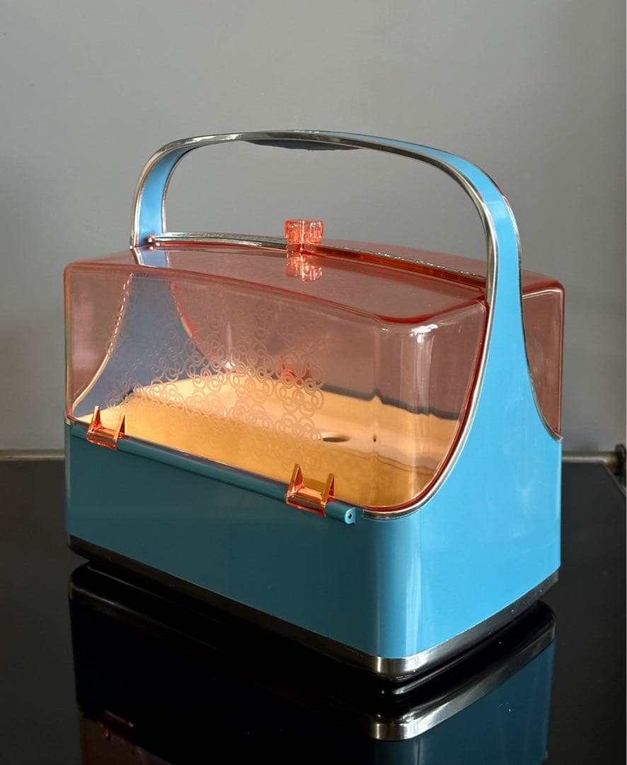 レトロポップ　ソーイングボックス　裁縫箱　コスメボックス　POLA ヴィンテージ