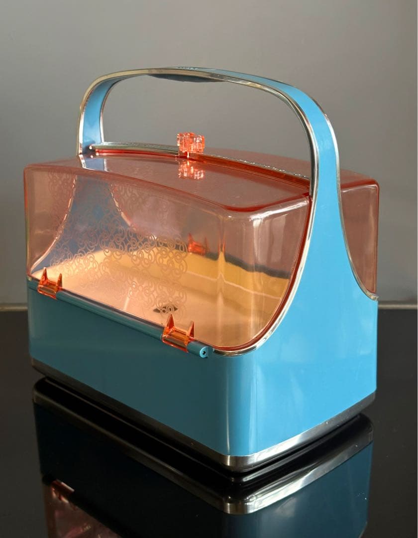 レトロポップ　ソーイングボックス　裁縫箱　コスメボックス　POLA ヴィンテージ