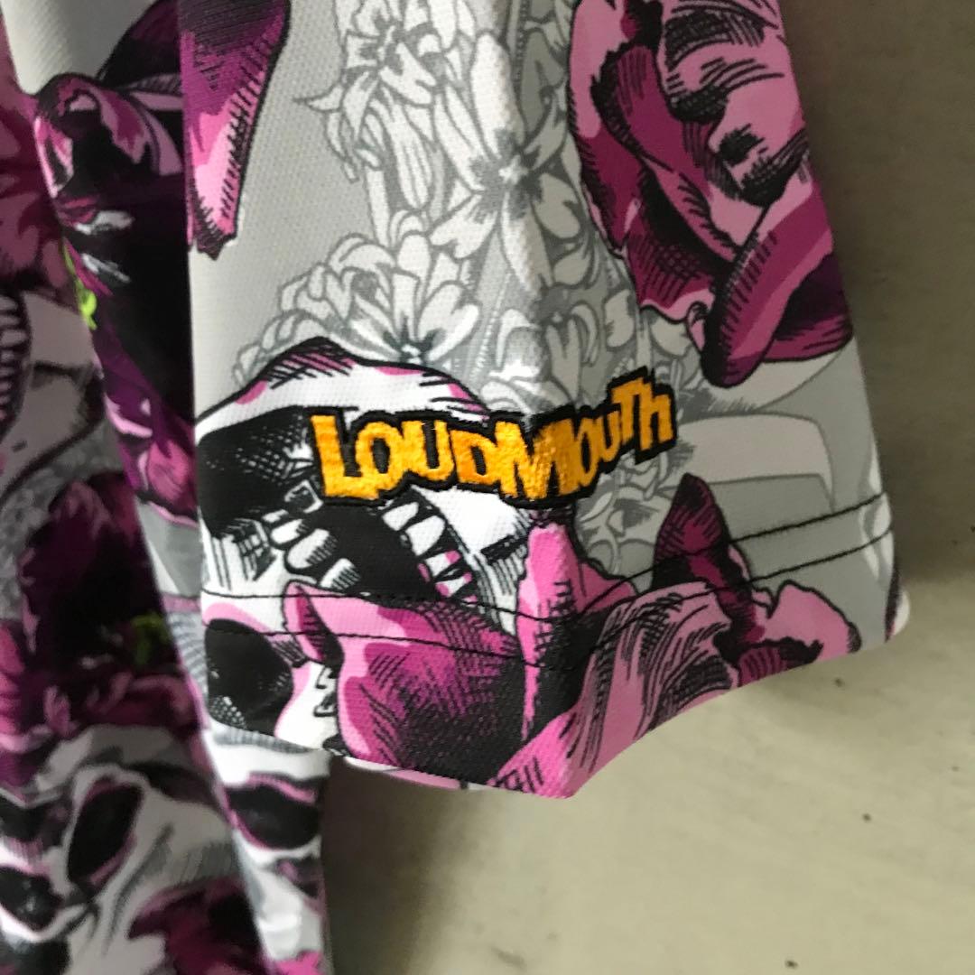 【新品】Lサイズ ラウドマウス LOUDMOUTH 半袖ポロシャツ スカル