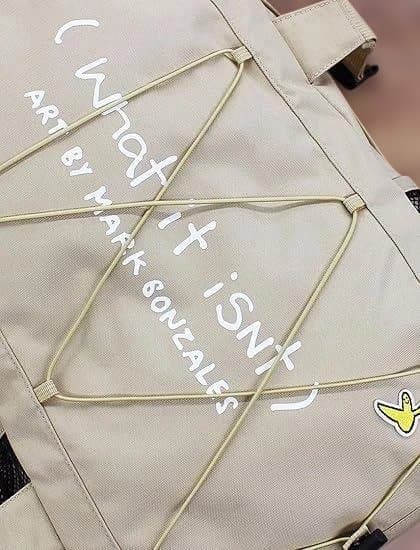 マークゴンザレス 2ベルト バンジーコードリュック ベージュ