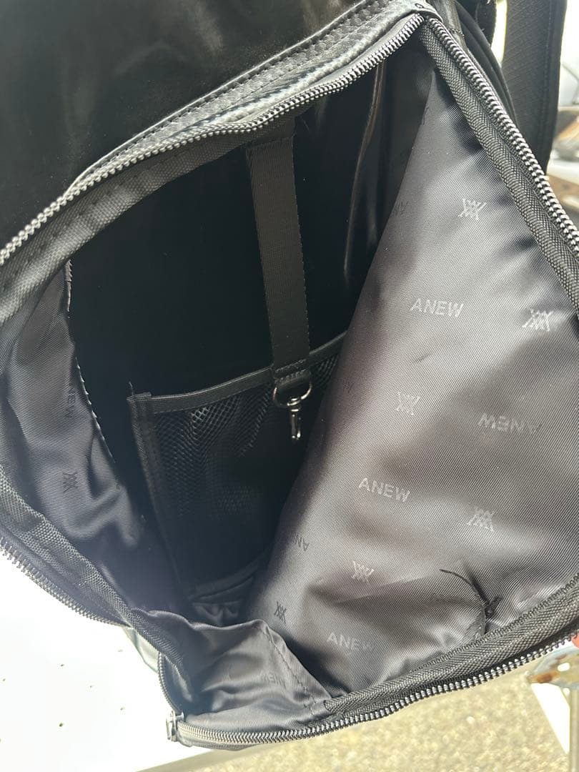 ANEW GOLFスタッズ付き キャディバッグ ブラック