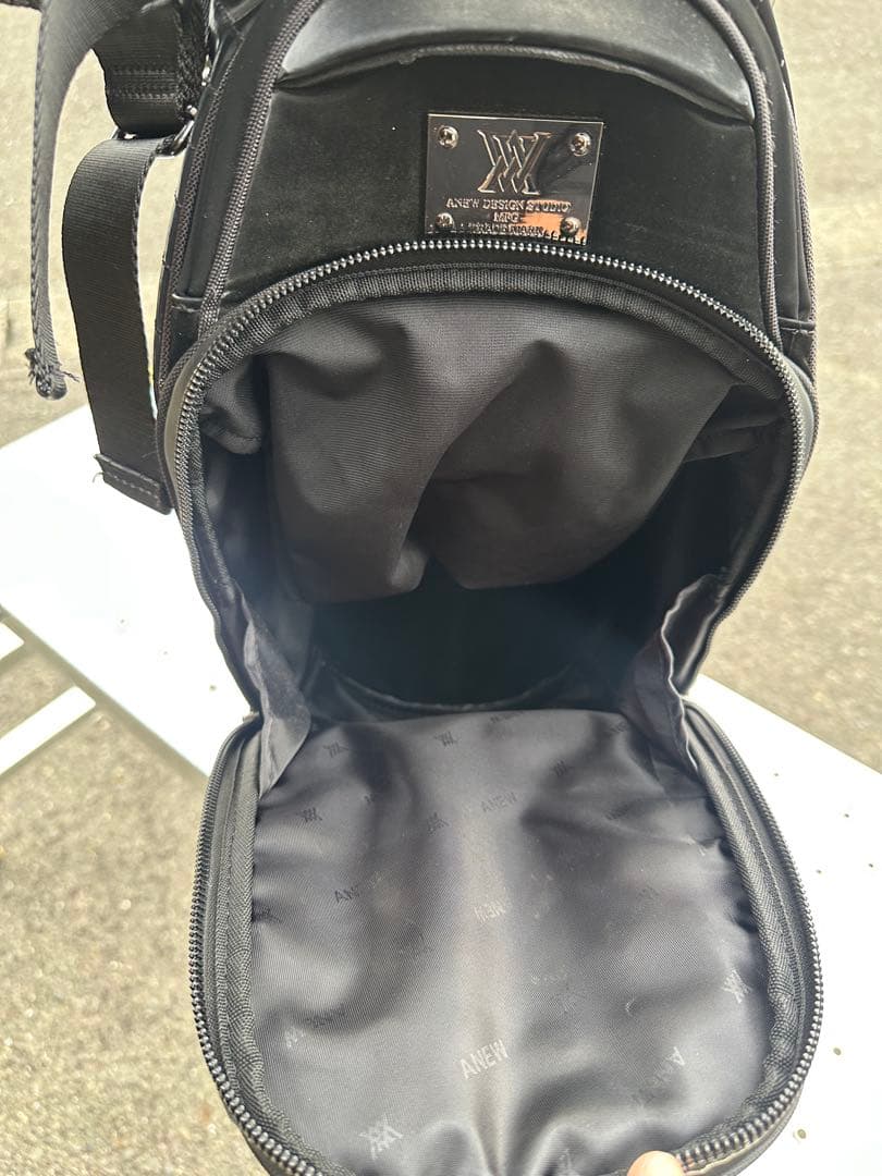 ANEW GOLFスタッズ付き キャディバッグ ブラック