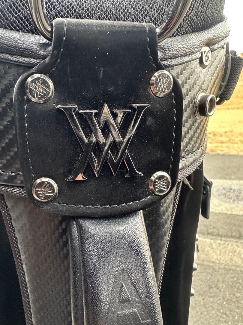 ANEW GOLFスタッズ付き キャディバッグ ブラック