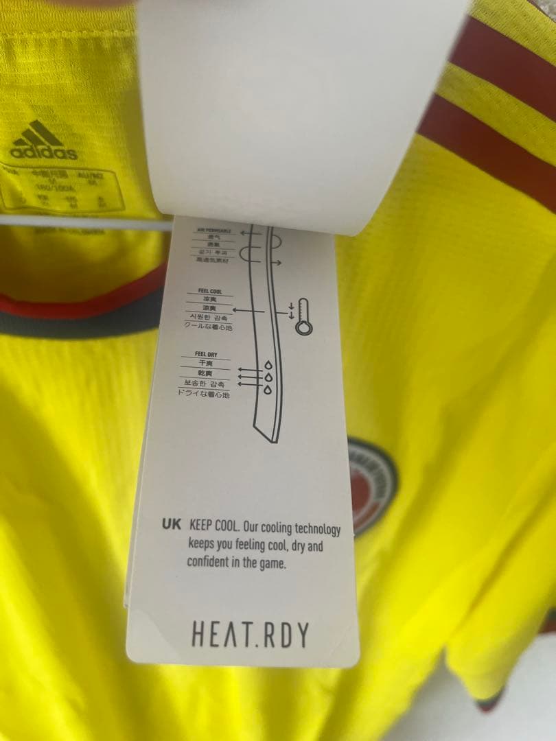 新品・未使用adidasコロンビア代表オーセンティックホームユニフォームOサイズ