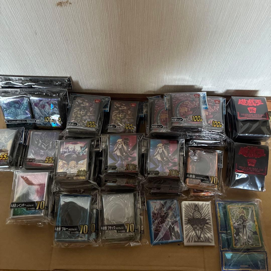 遊戯王　まとめ売り　スリーブ　プレイマット　未開封BOX