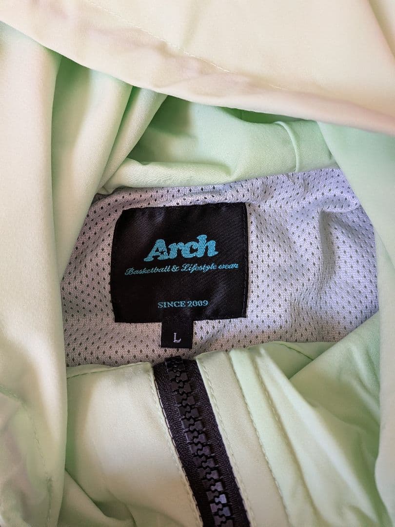 Arch ライトグリーン ウォームアップウェア Lサイズ