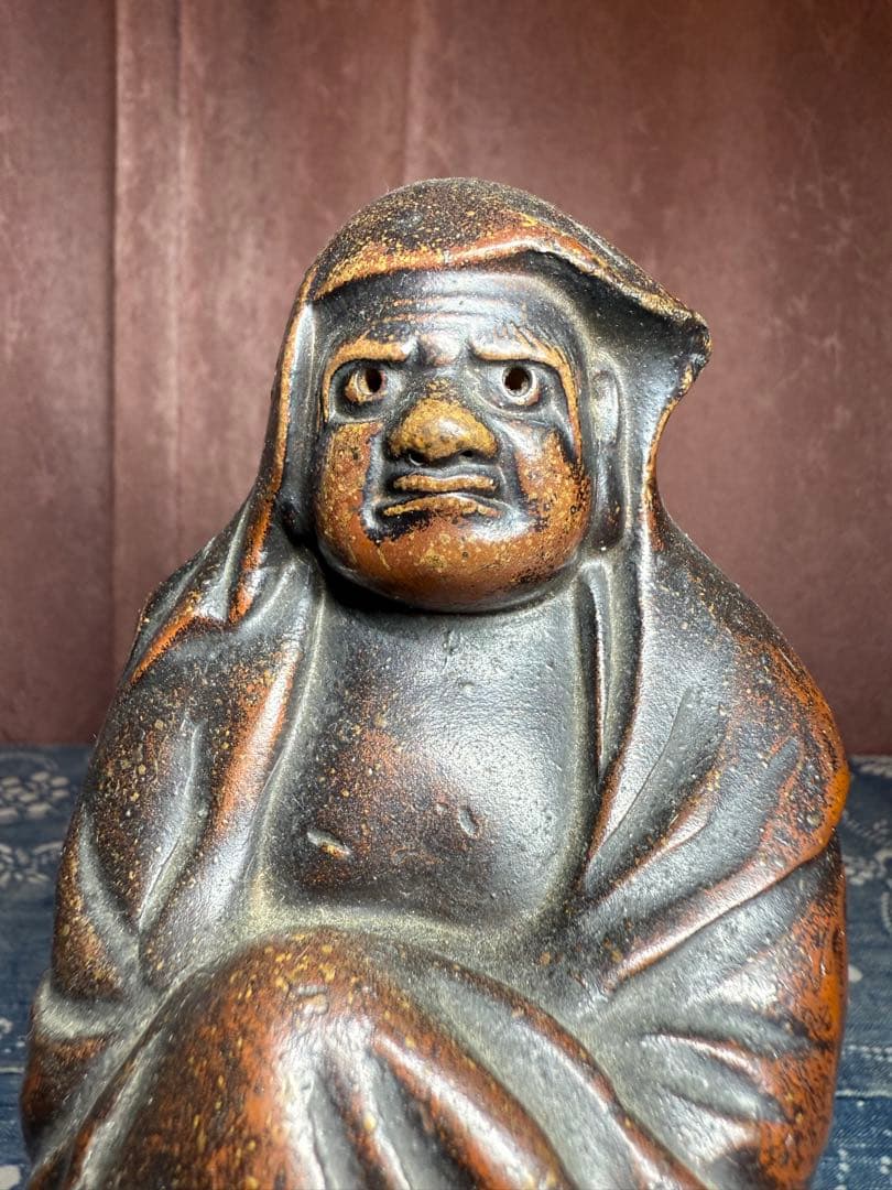 古い備前焼　達磨