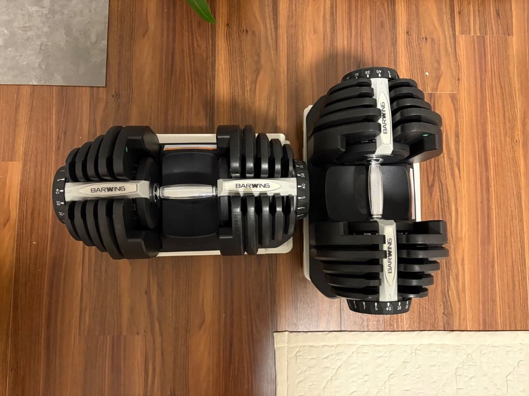 BARWING 可変式ダンベル 40kg x 2個セット その1/2