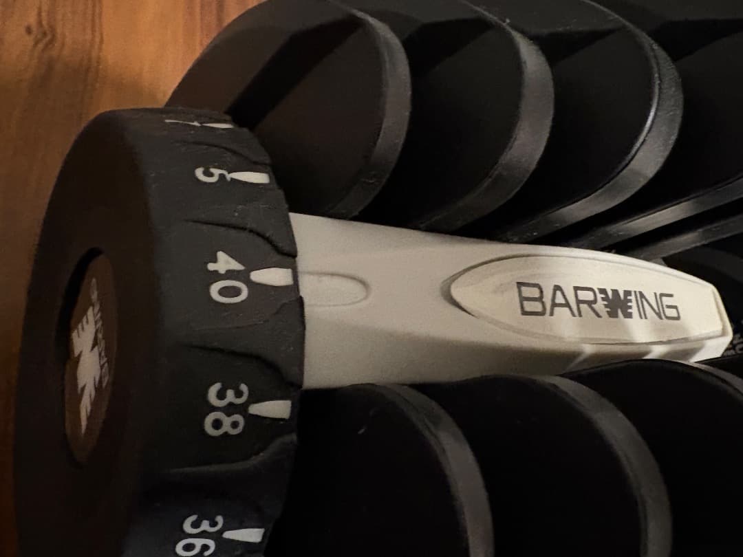 BARWING 可変式ダンベル 40kg x 2個セット その1/2