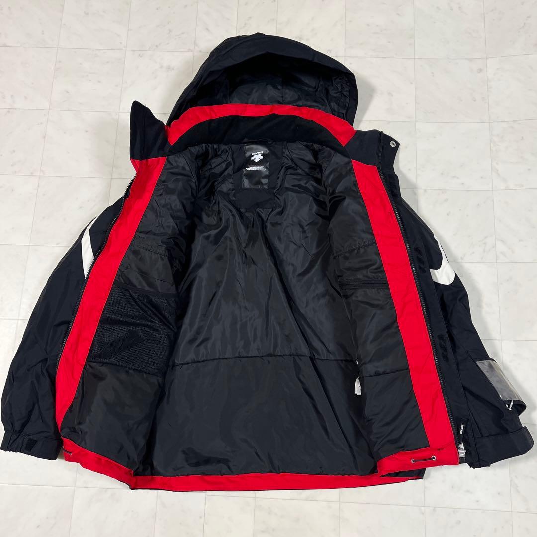 DESCENTE スキーウエア メンズ M ボードウエア ウエア上下 赤 黒