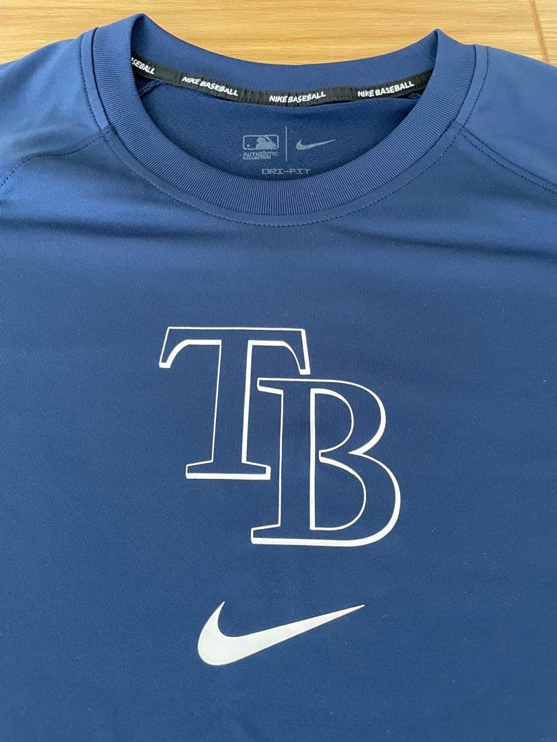 Nike MLB タンパベイ・レイズ　Tシャツ　ネイビーL
