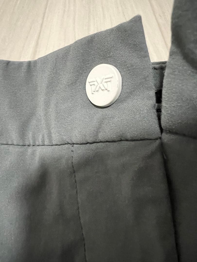 PXG レディース ゴルフパンツ グレー ストライプ