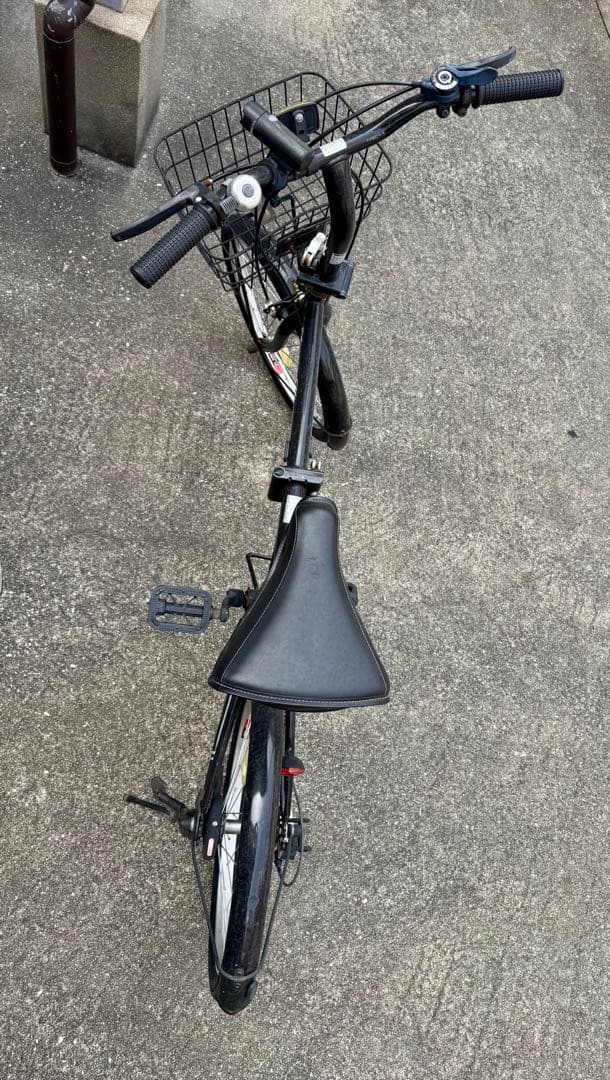美品】折りたたみ自転車 外装6段変速付 (西宮北口エリア引取限定)