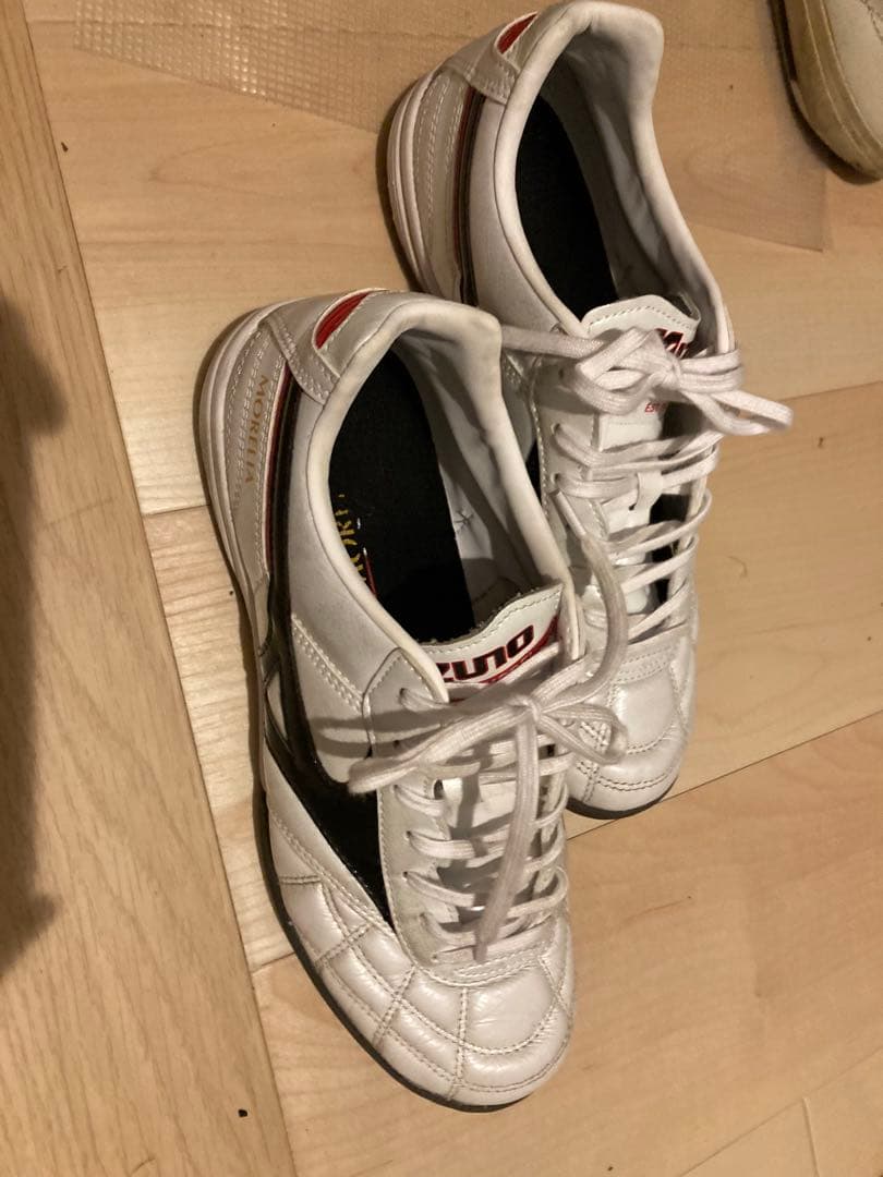 Mizuno Morelia ホワイト ブラック 25cm トレシュー