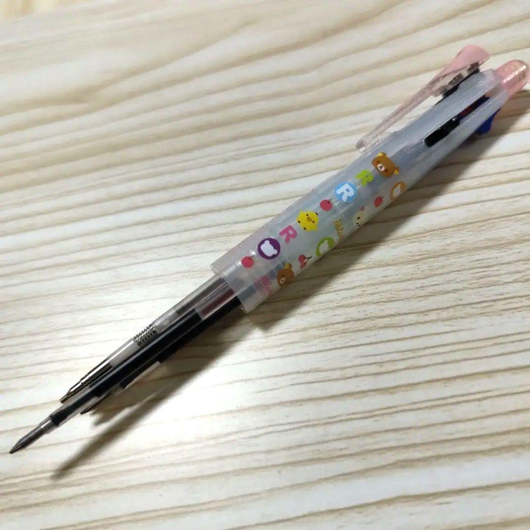 SARASA3＋S リラックマ 多機能ボールペン（黒・赤・青＋シャープペン)
