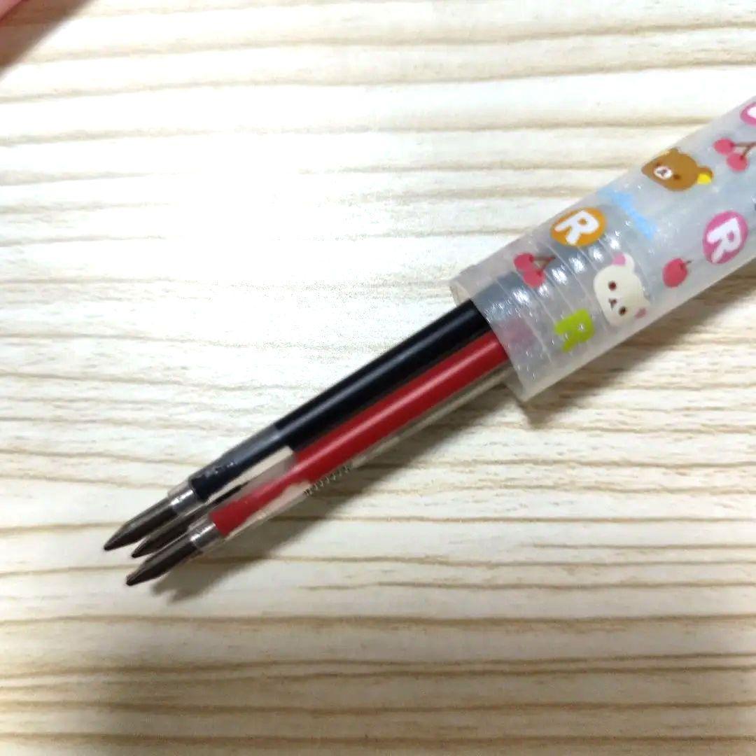 SARASA3＋S リラックマ 多機能ボールペン（黒・赤・青＋シャープペン)