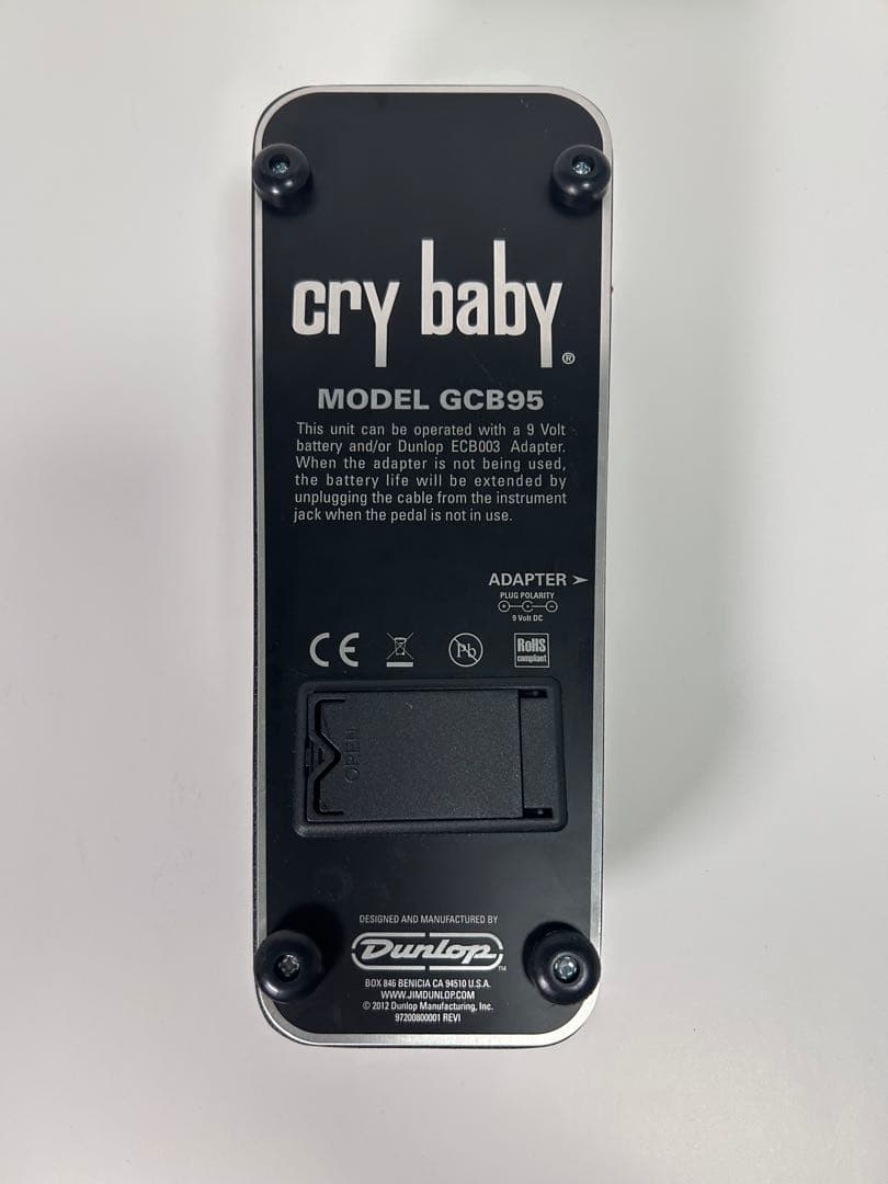 GCB-95 Crybaby ワウペダル True Bypass MOD