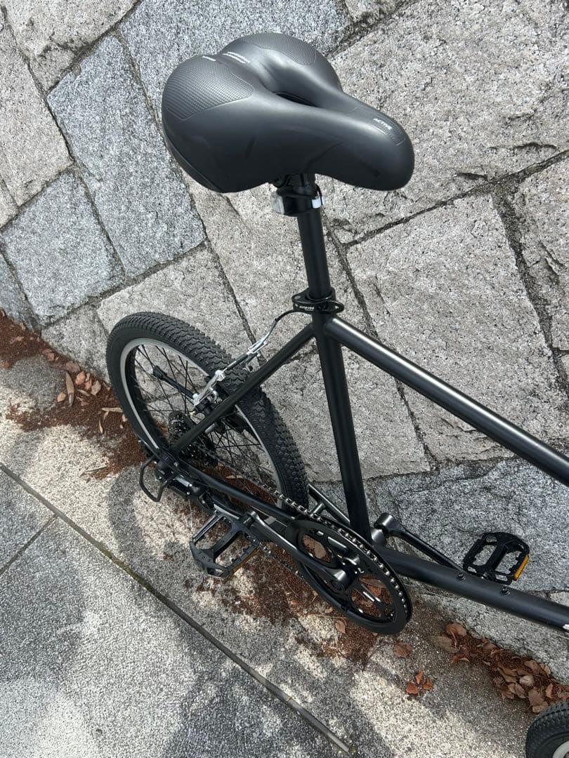 ブラック ミニベロ 20インチ 自転車 スチールフレーム