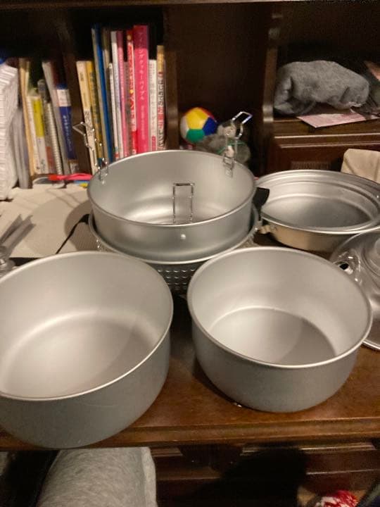 システム食器鍋3個やかんひとつ