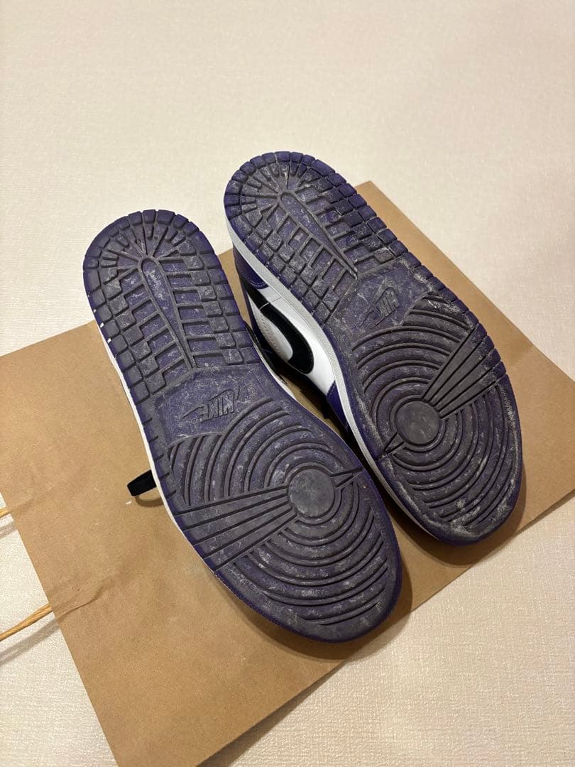 Jordan メンズ シューズ Nike Air 1 ローコート パープル