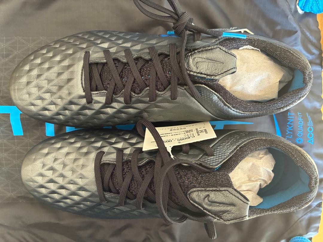 Nike Tiempo サッカーシューズ ブラック/ブルー