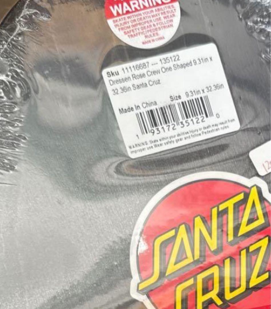 Santa Cruz スケボーデッキ ドレッセンドラゴンローズ9.31インチ