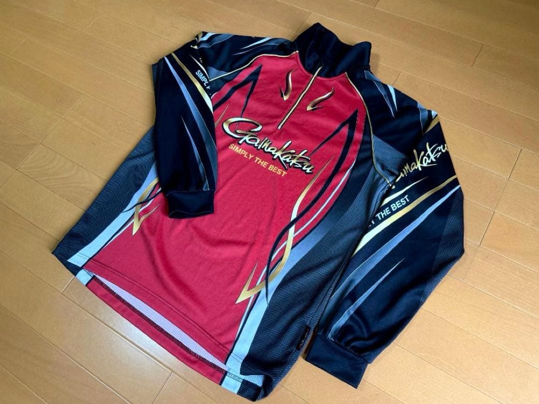 がまかつ ジップシャツ GM3734 LL レッド Gamakatsu