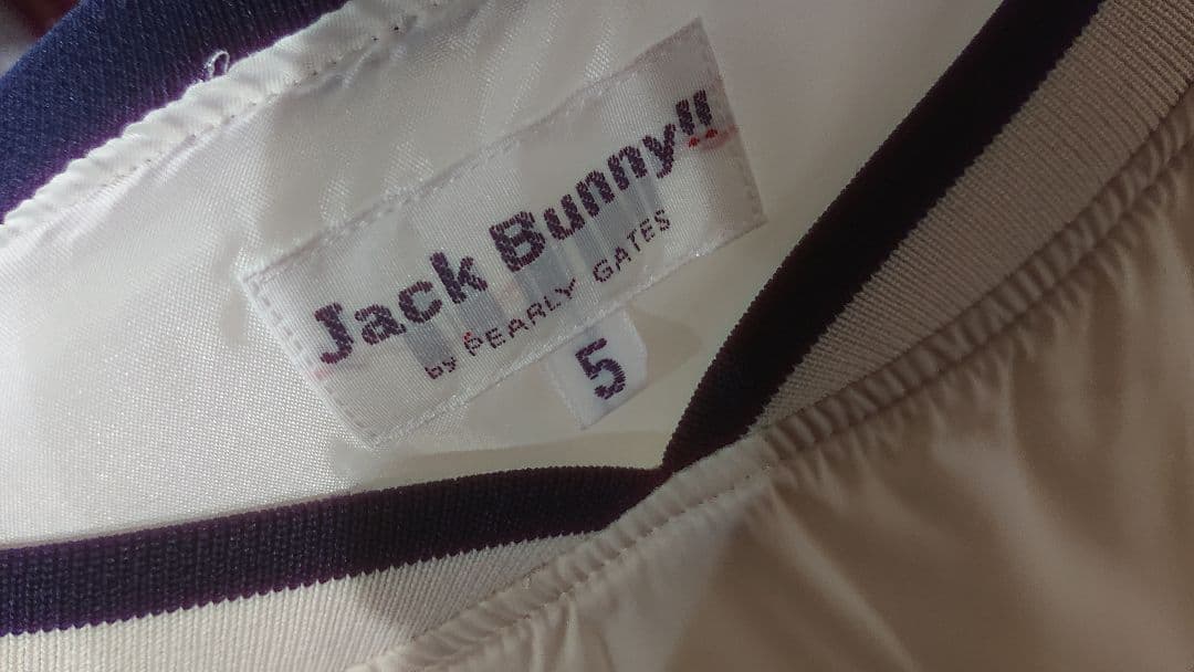 jack bunny 長袖ジャケット サイズ5 クリーム色 ゴルフ