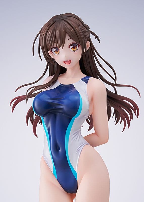 彼女、お借りします　水原千鶴 水色ラインの競泳水着Ver. ホビージャパン