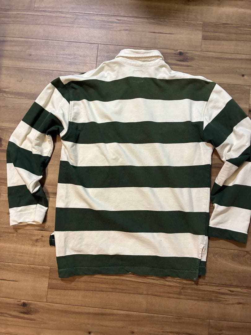 90s old stussy ラガーシャツ 白タグ USA製 Mサイズ【超希少】