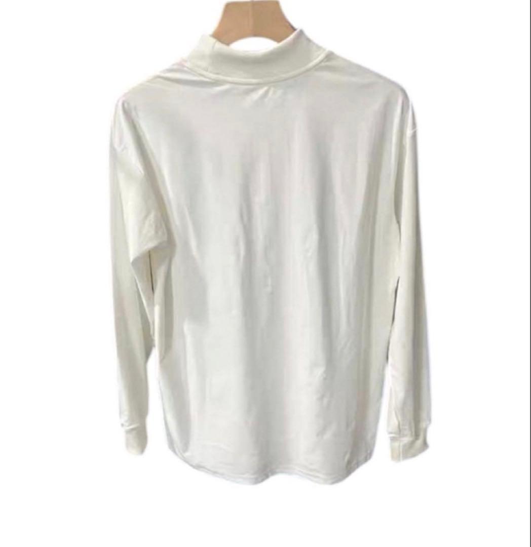 【美品】 TFW49 長袖モックシャツ　XL ホワイト