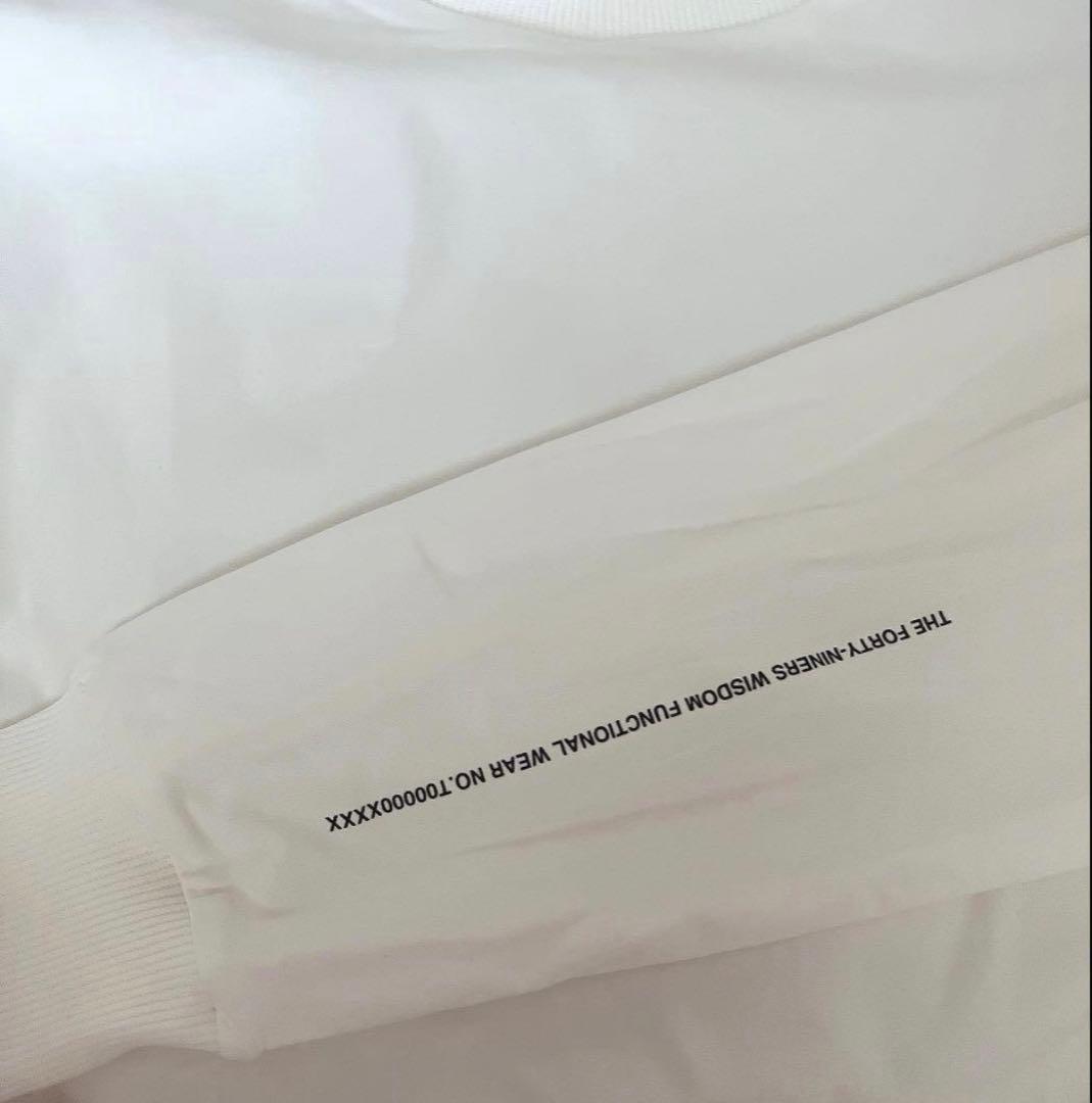 【美品】 TFW49 長袖モックシャツ　XL ホワイト