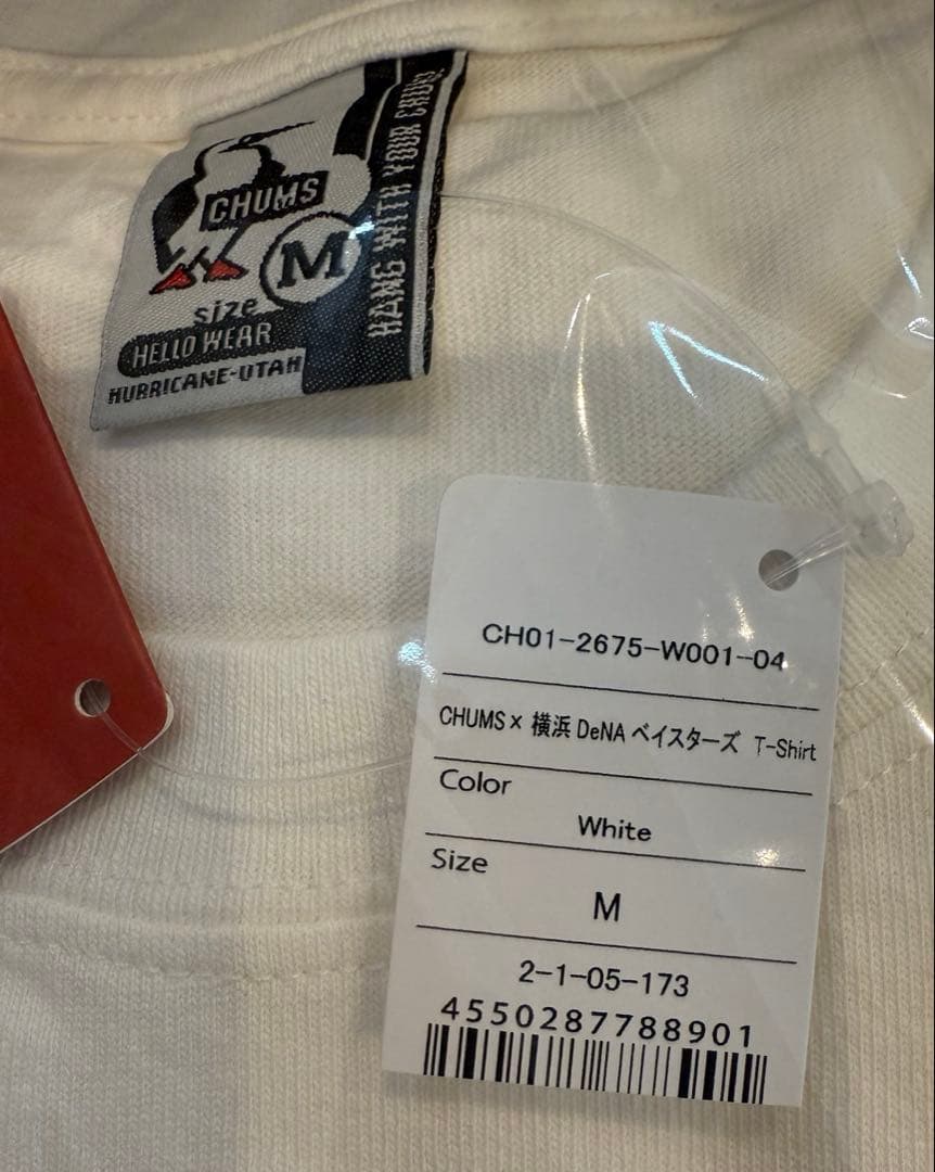 横浜DeNAベイスターズ　CHUMSコラボTシャツ　白　M