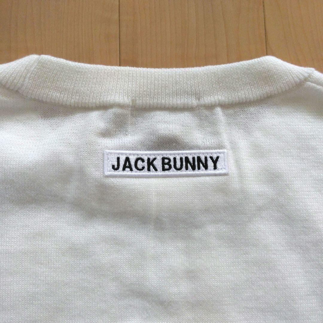 【新品】Jack Bunny!! ホワイト クルーネック ロゴセーター サイズ6