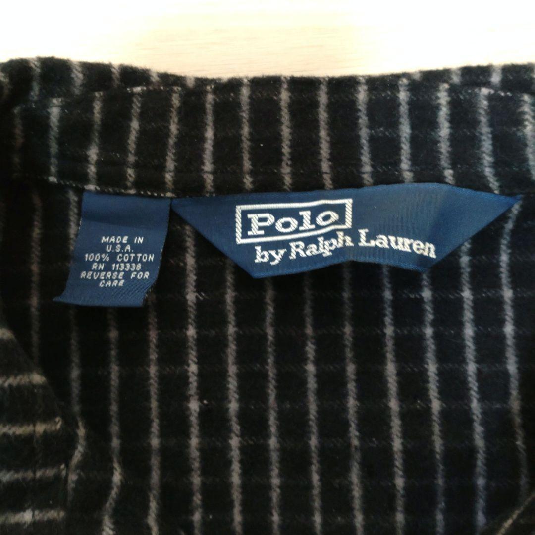 Polo Ralph Lauren ジップアップジャケット 黒と白のボーダー
