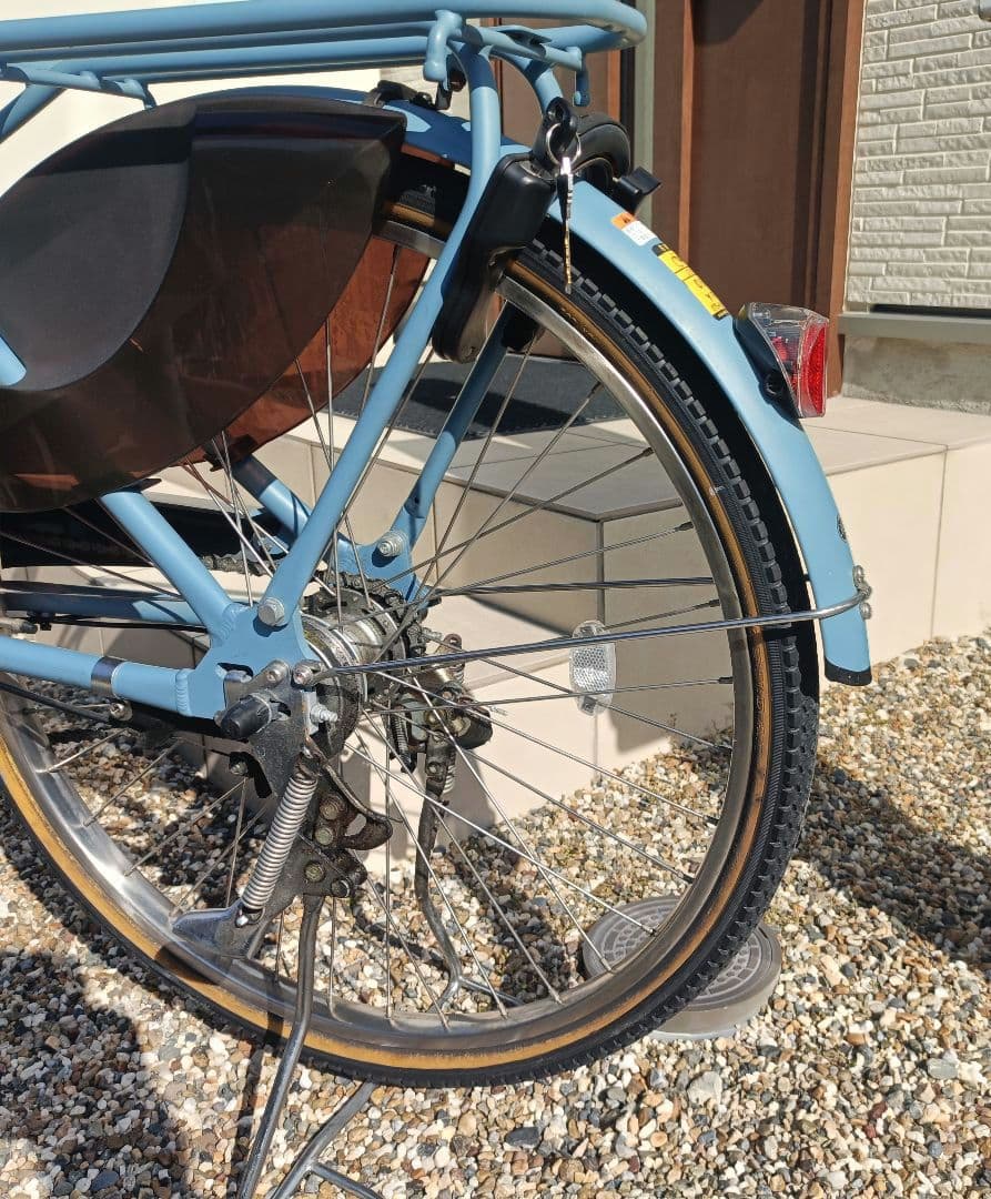 YAMAHA PAS With 24インチ電動アシスト自転車オシャレな艶消し水色