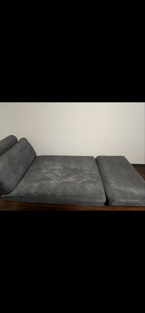SOLID （ミヤモト家具） ウォルナットカウチソファ＋オットマン オプション付