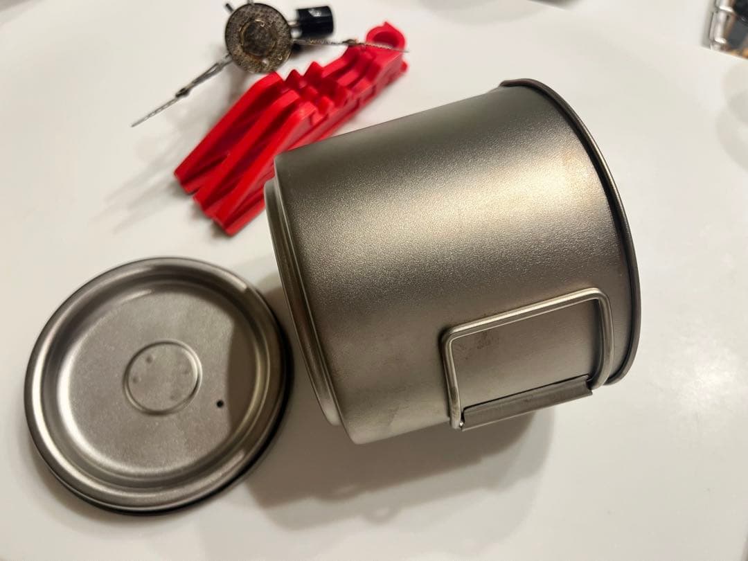 EVERNEW チタン製マグポットとプリムスバーナー